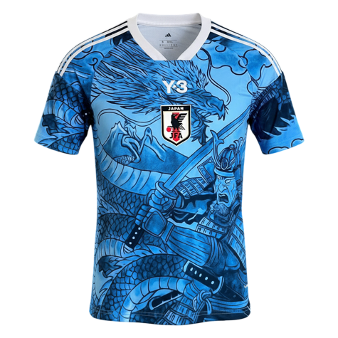 Japan Y-3 Special Soccer Jersey World Cup 2026 Blue Front