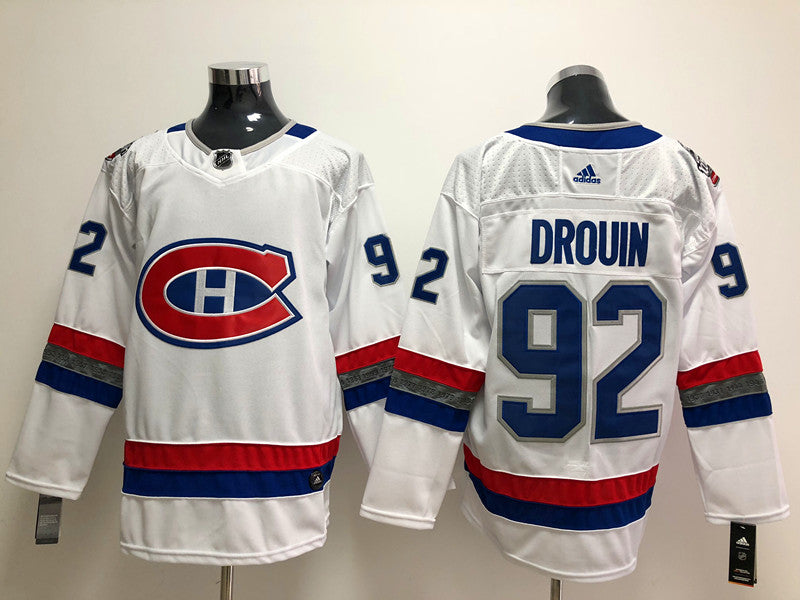 Men's Montreal Canadiens Jonathan Drouin #92 White Player Game Jerseys