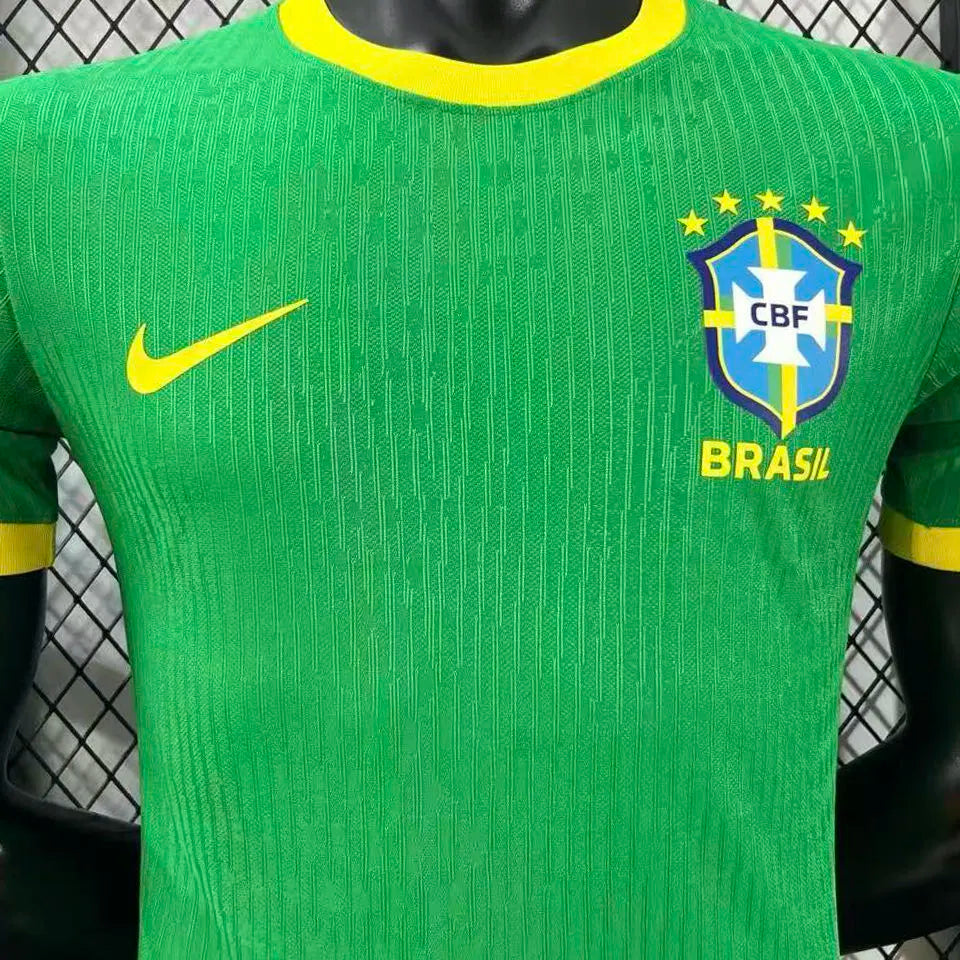 2026/27 Brazil Green Special Edition Player Version Soccer Jersey Detail 1
