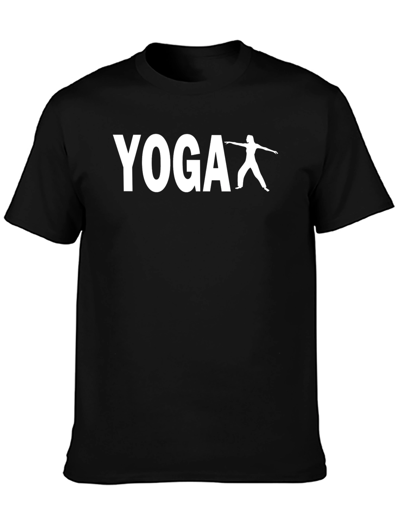 Yoga Pose Black T-Shirt