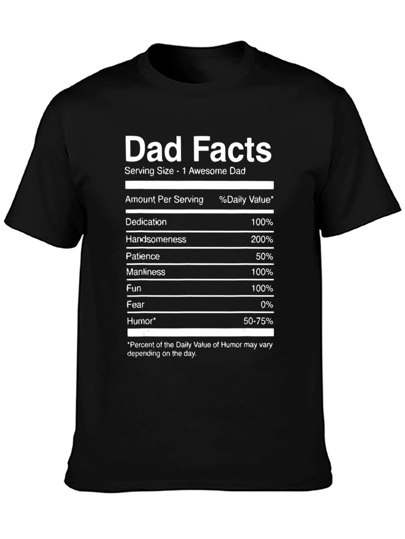 Dad Facts Funny Graphic T-Shirt