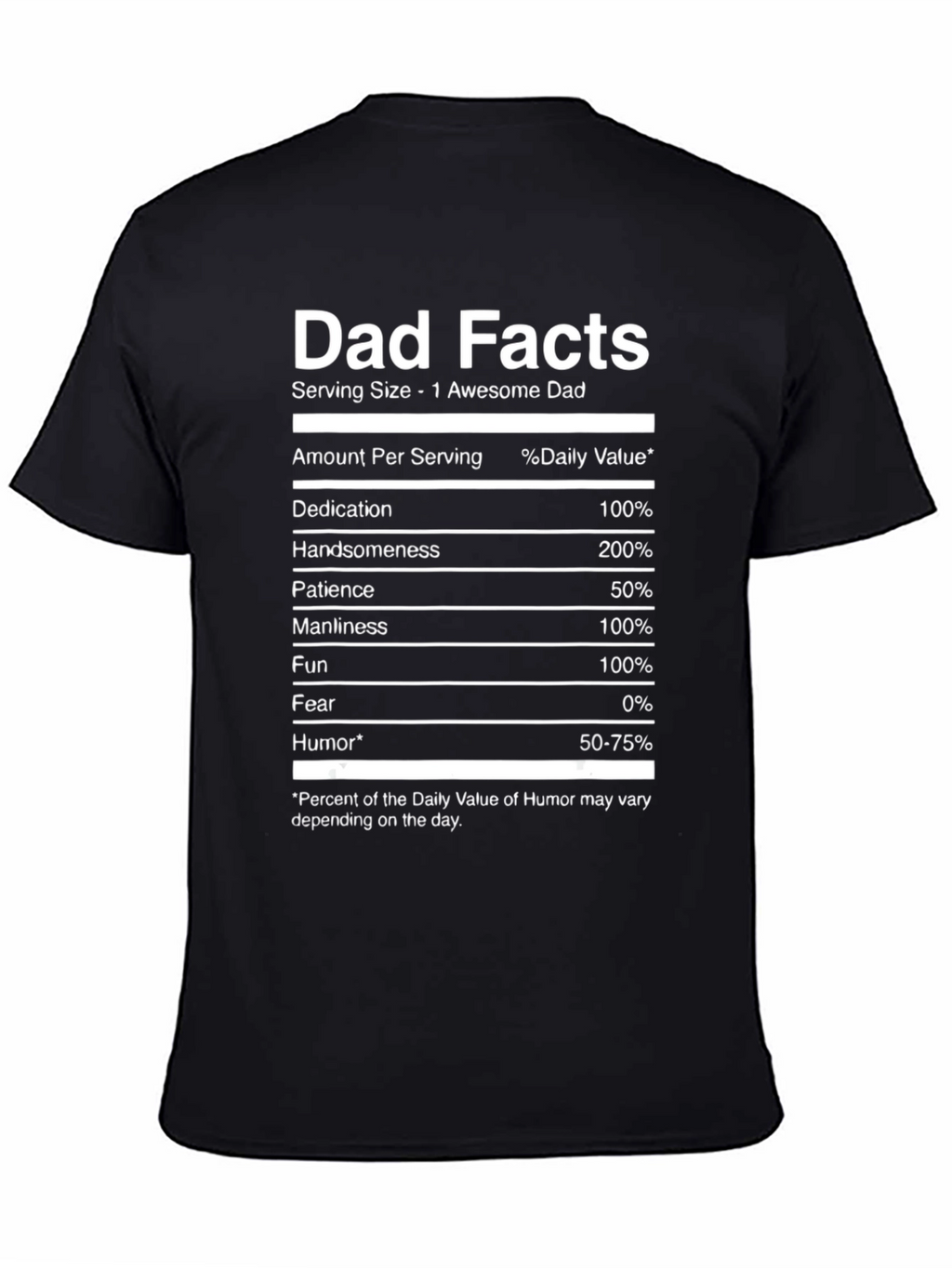 Dad Facts Funny Graphic T-Shirt
