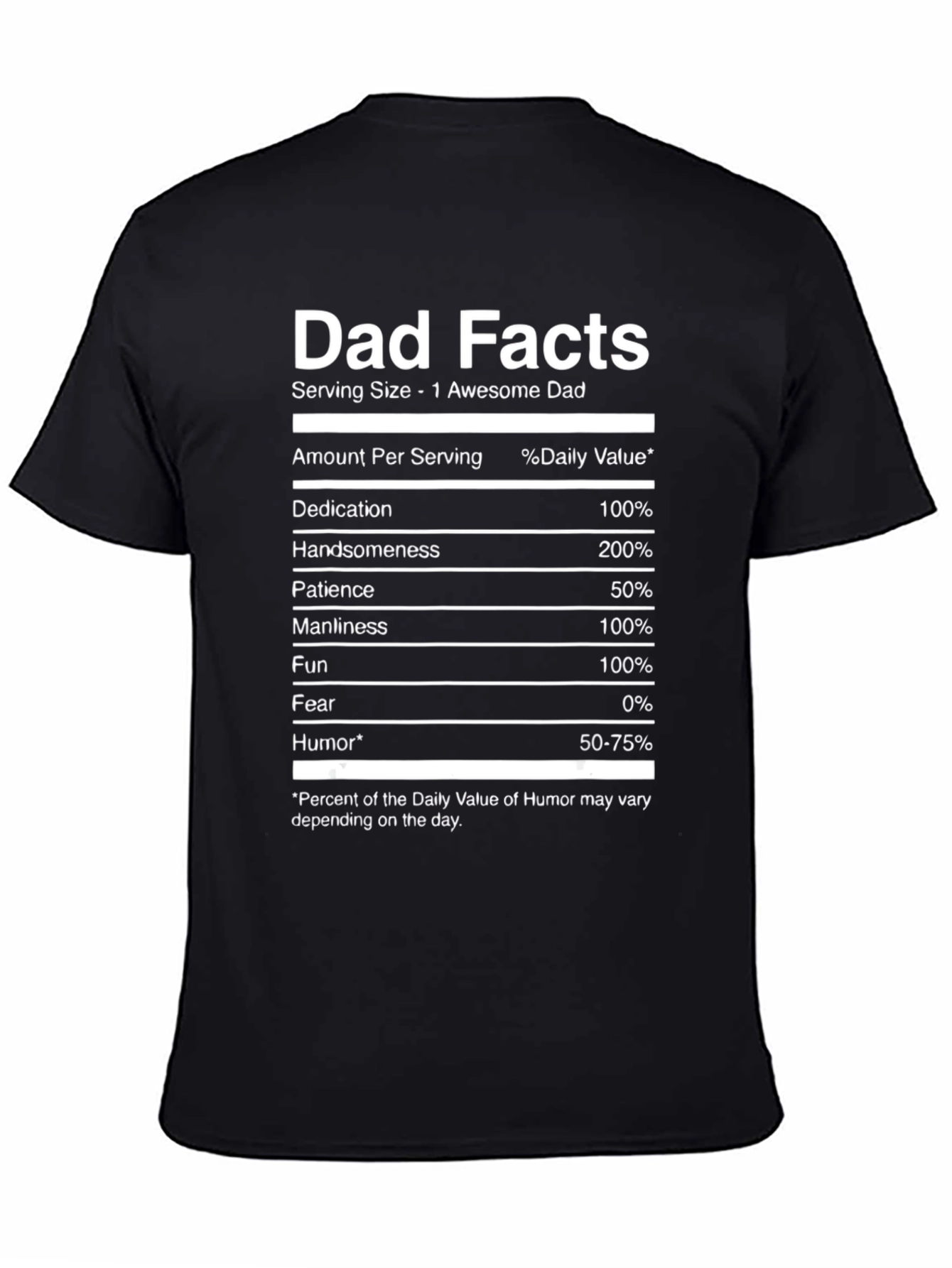 Dad Facts Funny Graphic T-Shirt