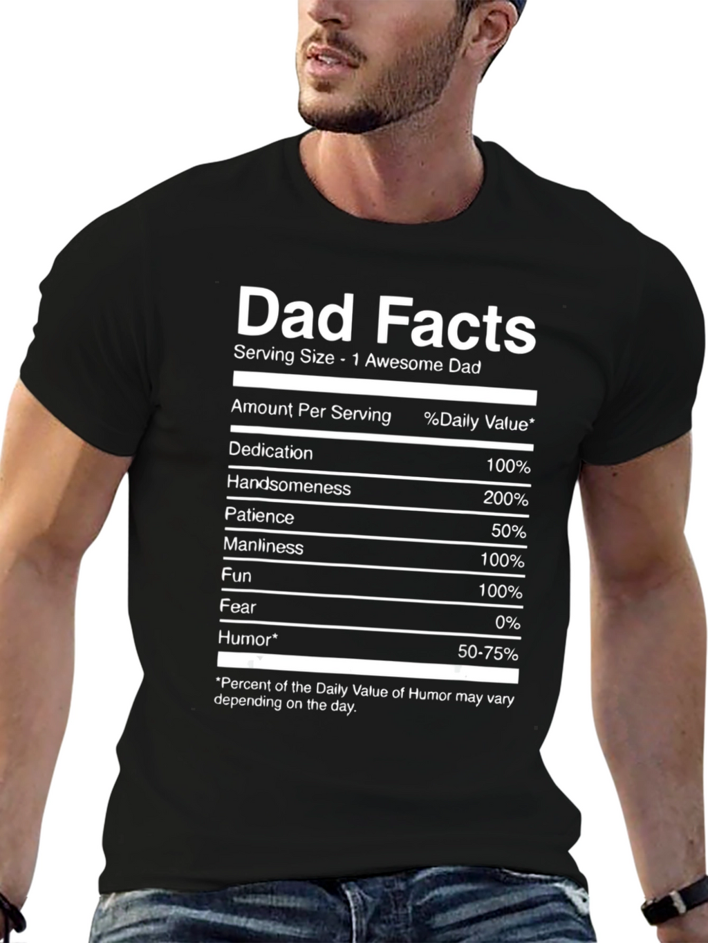 Dad Facts Funny Graphic T-Shirt
