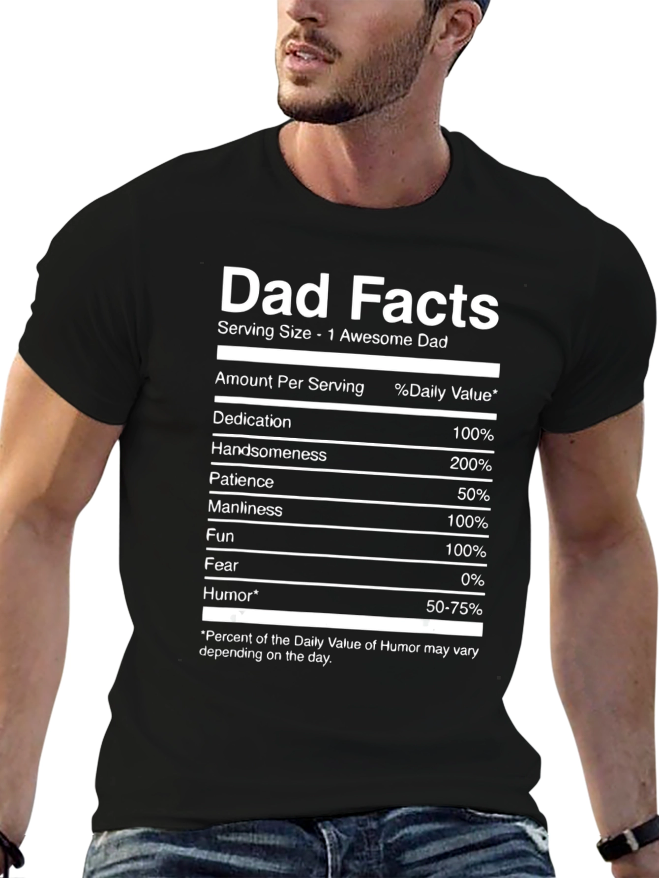 Dad Facts Funny Graphic T-Shirt