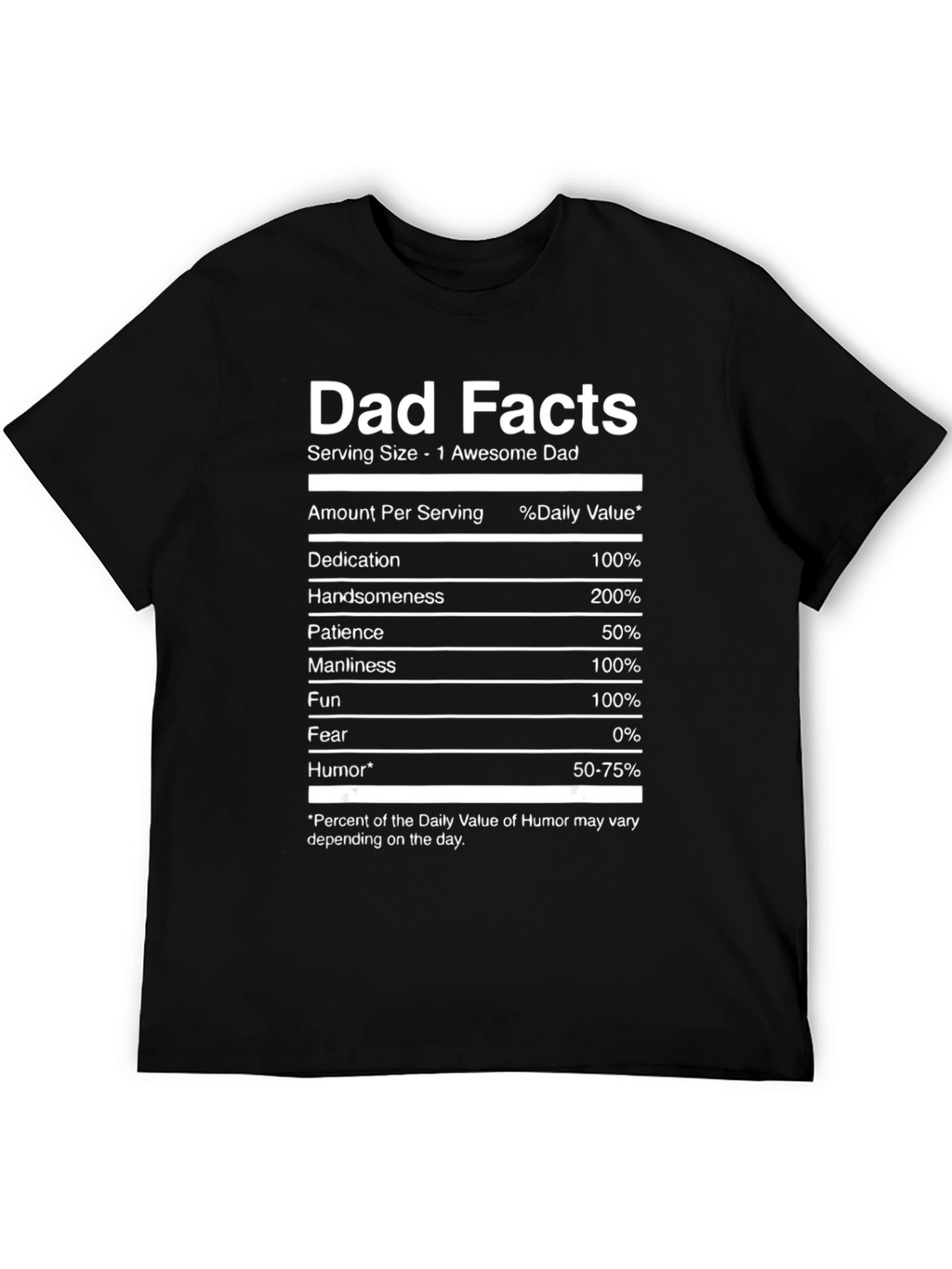 Dad Facts Funny Graphic T-Shirt