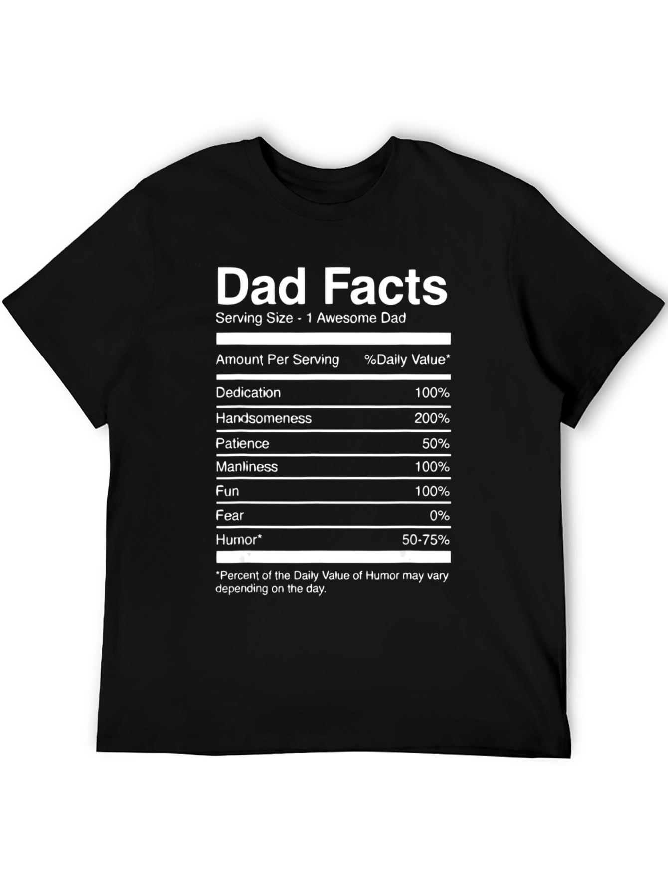 Dad Facts Funny Graphic T-Shirt
