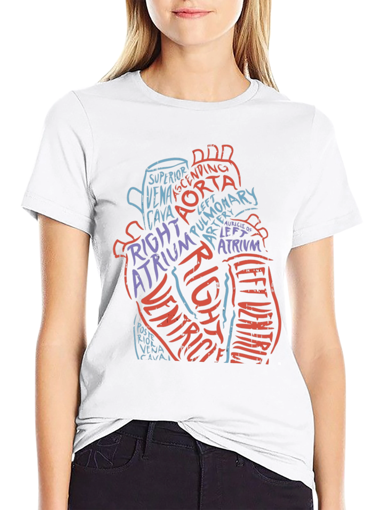 Anatomical Heart T-Shirt - Medical Graphic Tee