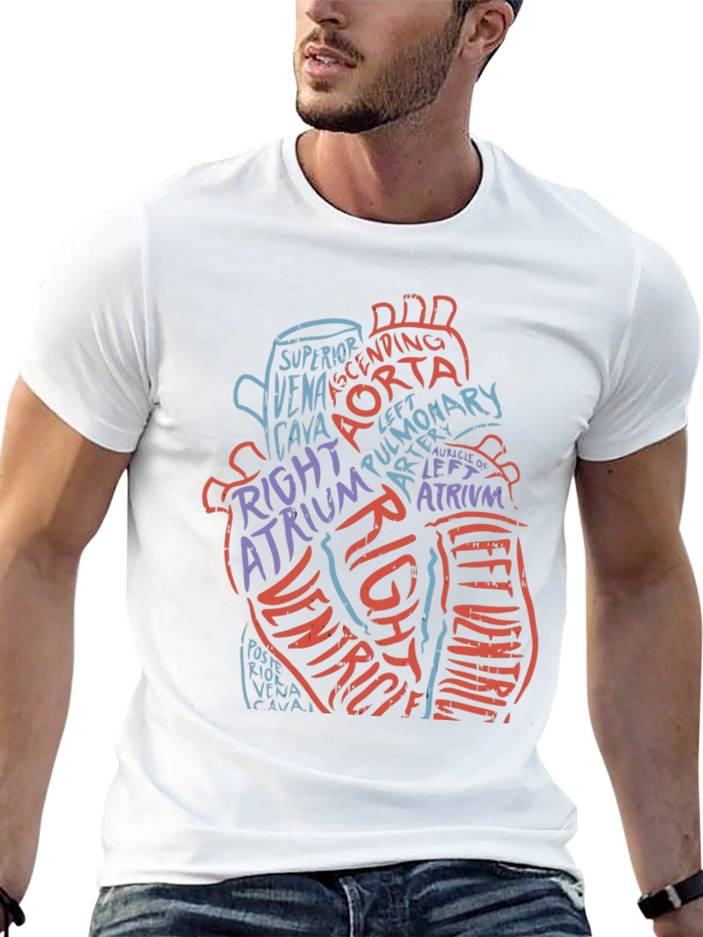 Anatomical Heart T-Shirt - Medical Graphic Tee
