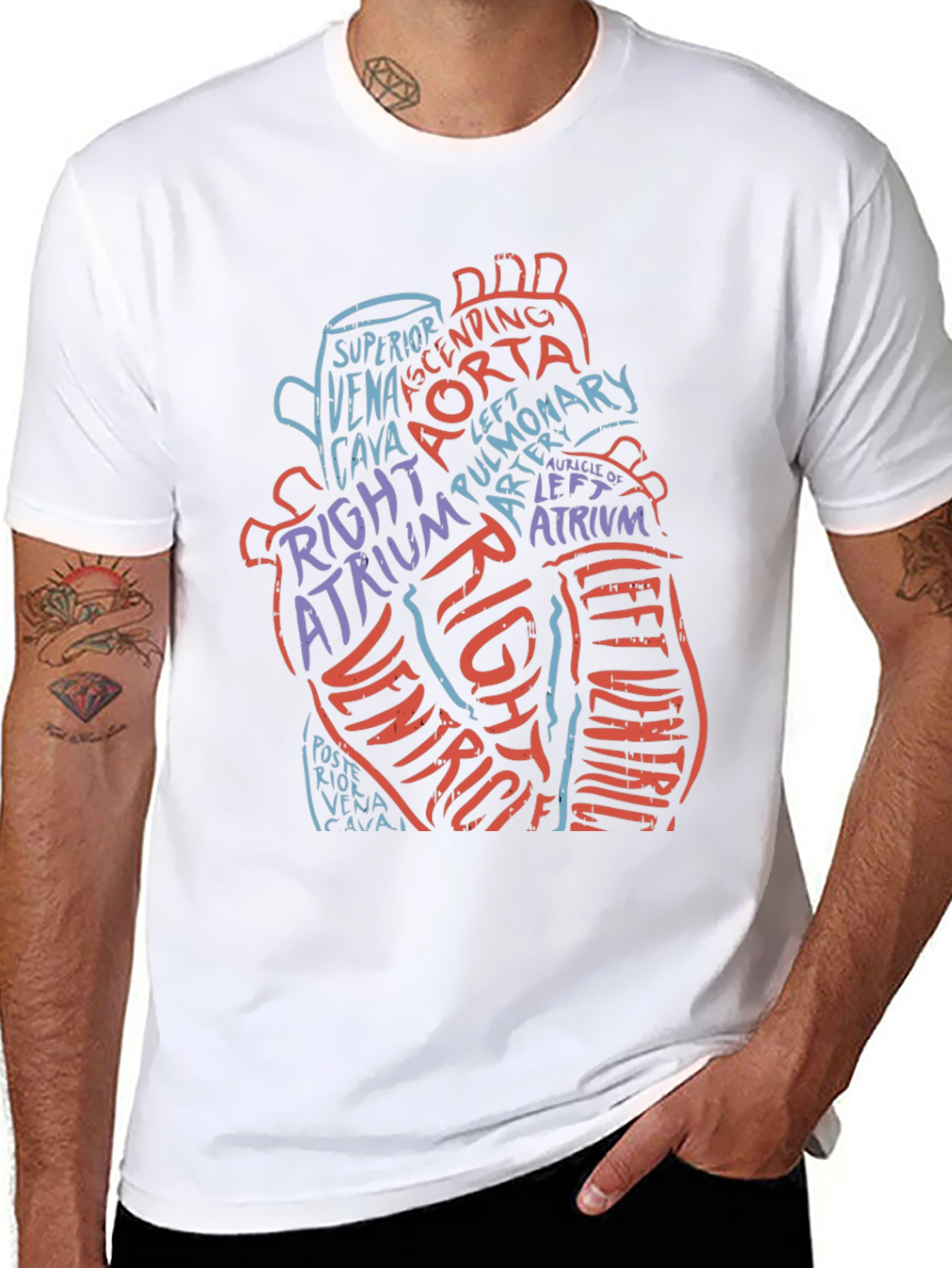 Anatomical Heart T-Shirt - Medical Graphic Tee