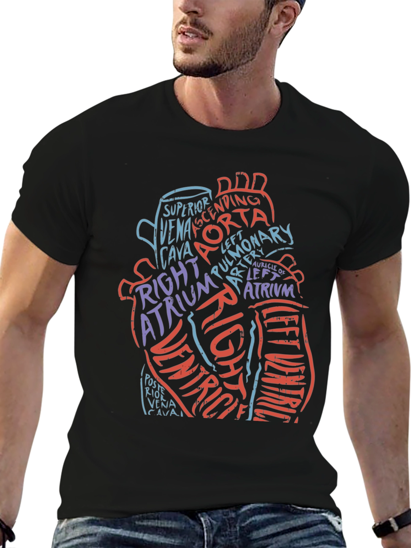 Anatomical Heart T-Shirt - Medical Graphic Tee