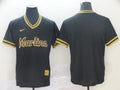 Men's Miami Marlins Black Replica Blank Jerseys