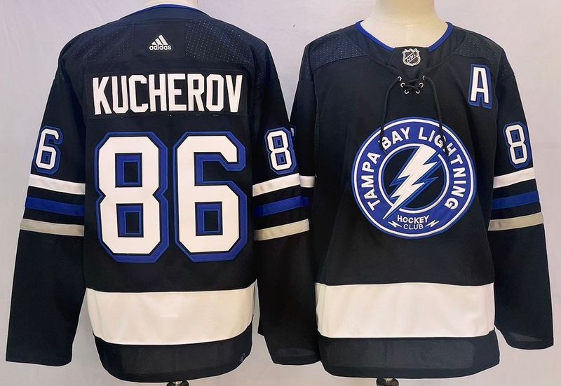 Men's Tampa Bay Lightning Nikita Kucherov #86 Blue Game Jerseys