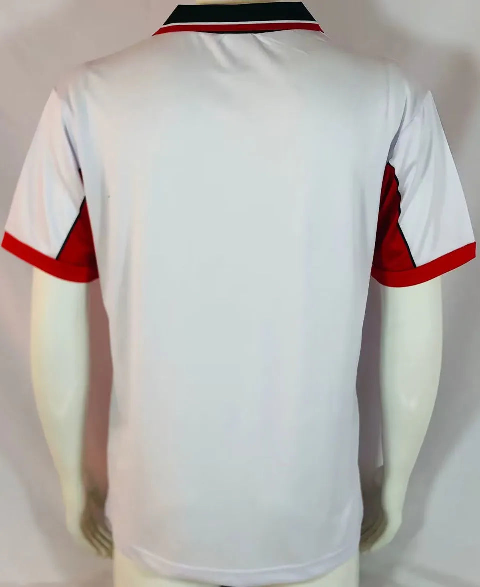 1998 Morocco White Retro Soccer Jersey Back