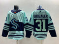 Men's Seattle Kraken Philipp Grubauer #31 Teal Reverse Retro 2.0 Authentic Player Jerseys
