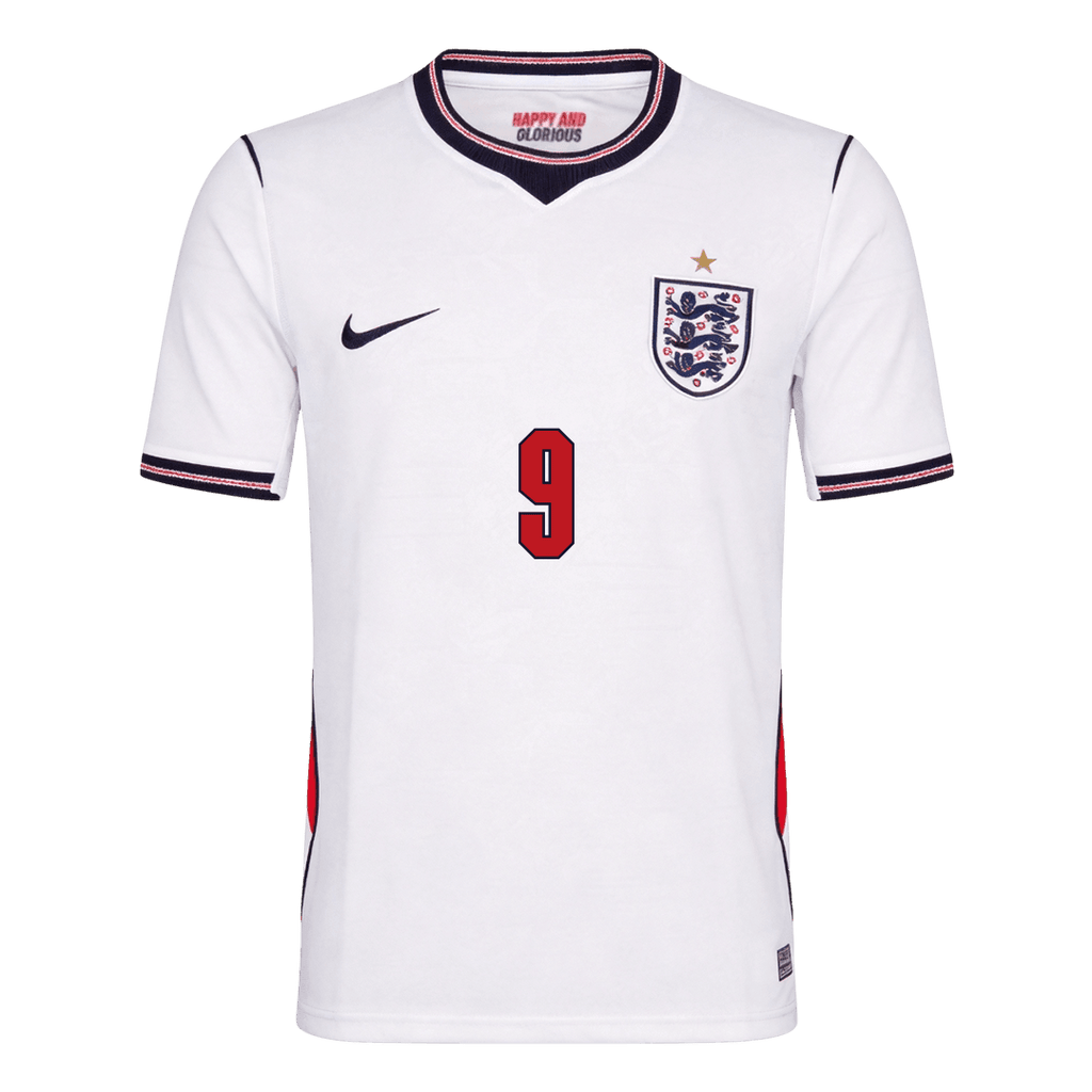 KANE #9 England Home Soccer Jersey World Cup 2026 White Image 3
