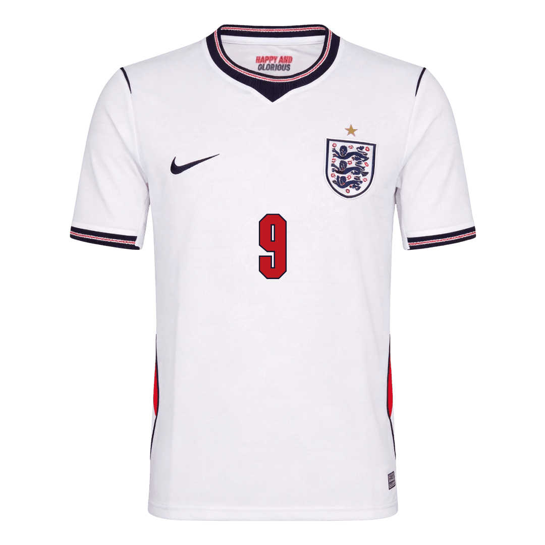 KANE #9 England Home Soccer Jersey World Cup 2026 White Image 3