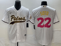 Men's San Diego Padres Juan Soto #22 White Replica Player Jerseys Joint Edition