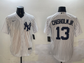 Men's New York Yankees Jazz Chisholm Jr. #13 White Home Limited Player Jerseys