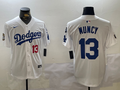 Men's Los Angeles Dodgers Max Muncy #13 White Game Player Jerseys