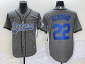 Men's Los Angeles Dodgers Clayton Kershaw #22 Gray Game Jerseys Joint Edition