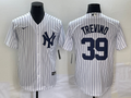 Men's New York Yankees Jose Trevino #39 White Home Replica Player Jerseys