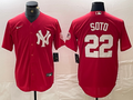 Men's New York Yankees Juan Soto #22 Red Replica Player Jerseys