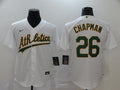 Men's Oakland Athletics Matt Chapman #26 White Replica Player Jerseys
