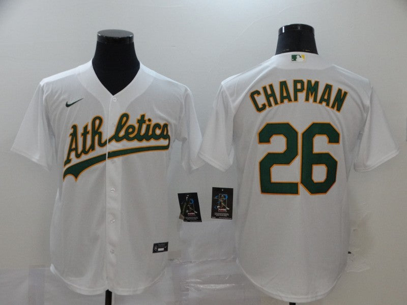 Men's Oakland Athletics Matt Chapman #26 White Replica Player Jerseys