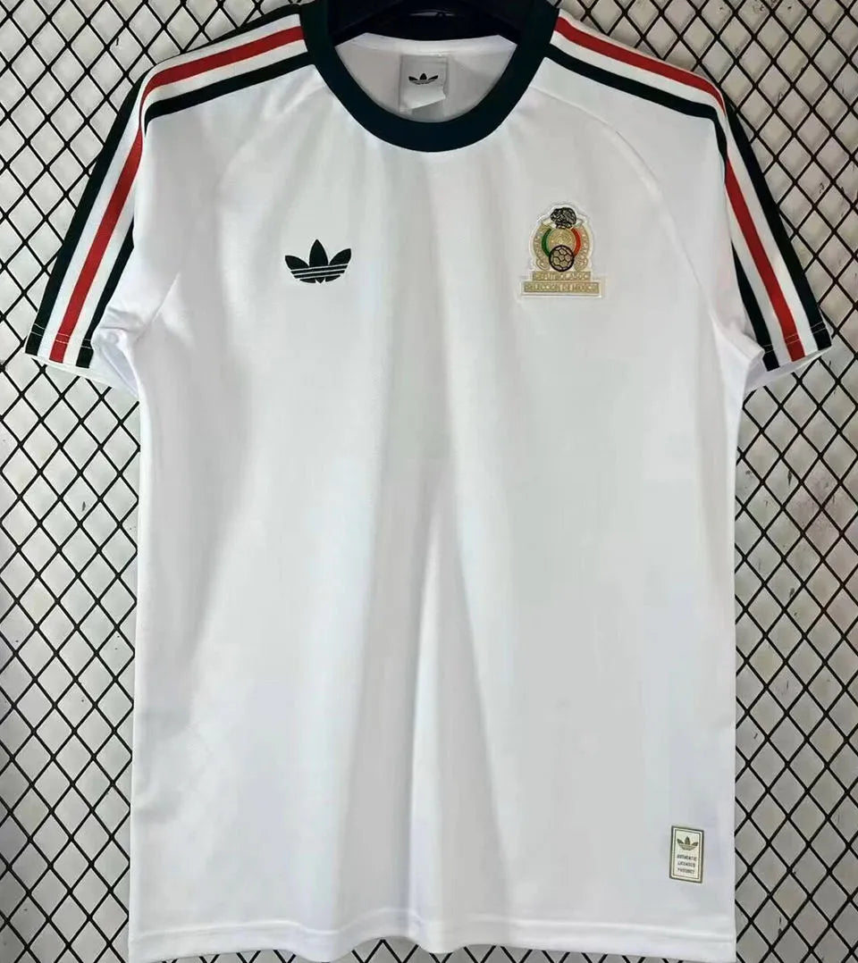 2026/27 Mexico White Retro Style Soccer Jersey Front