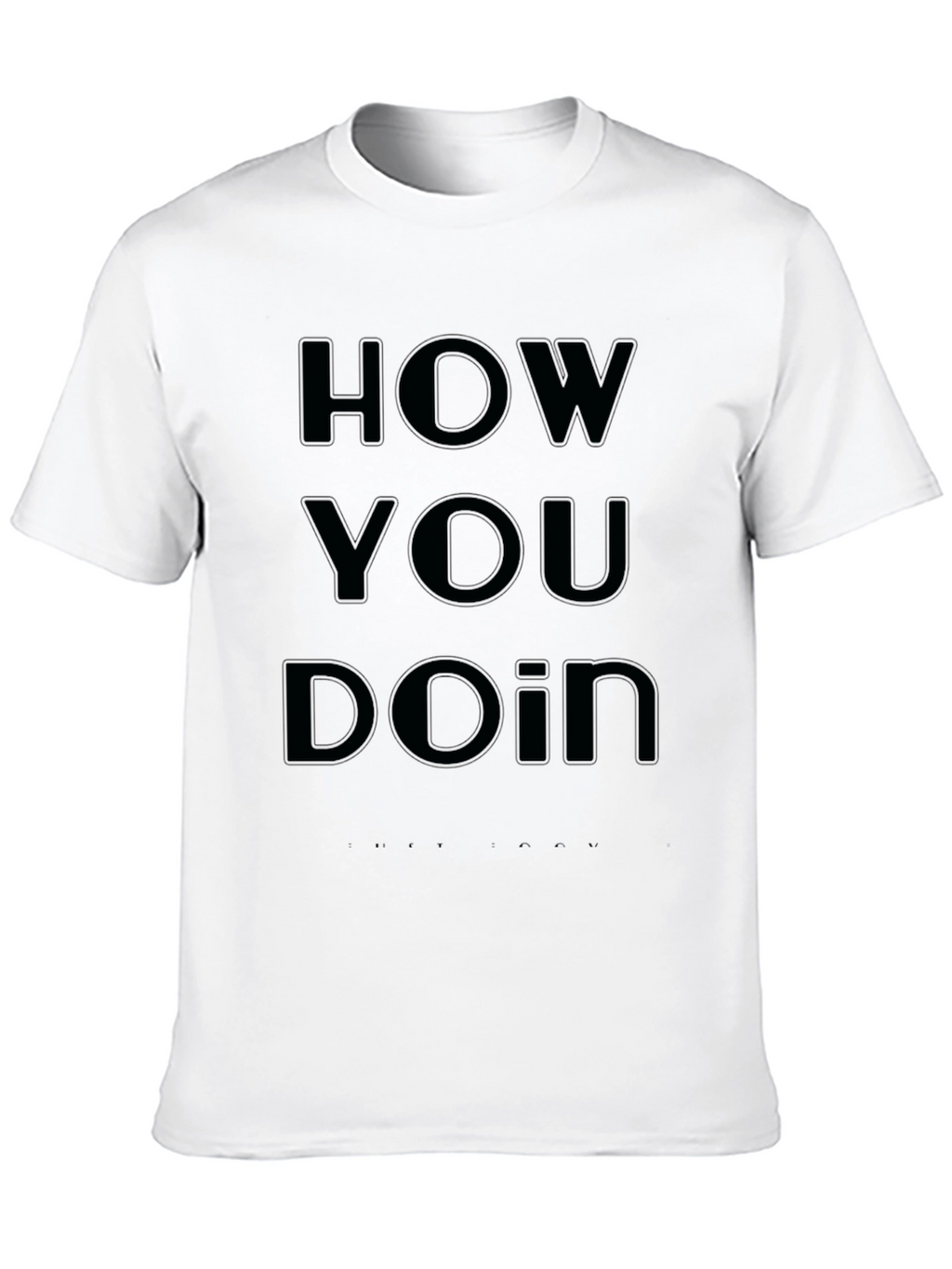 How You Doin? Black Graphic Tee