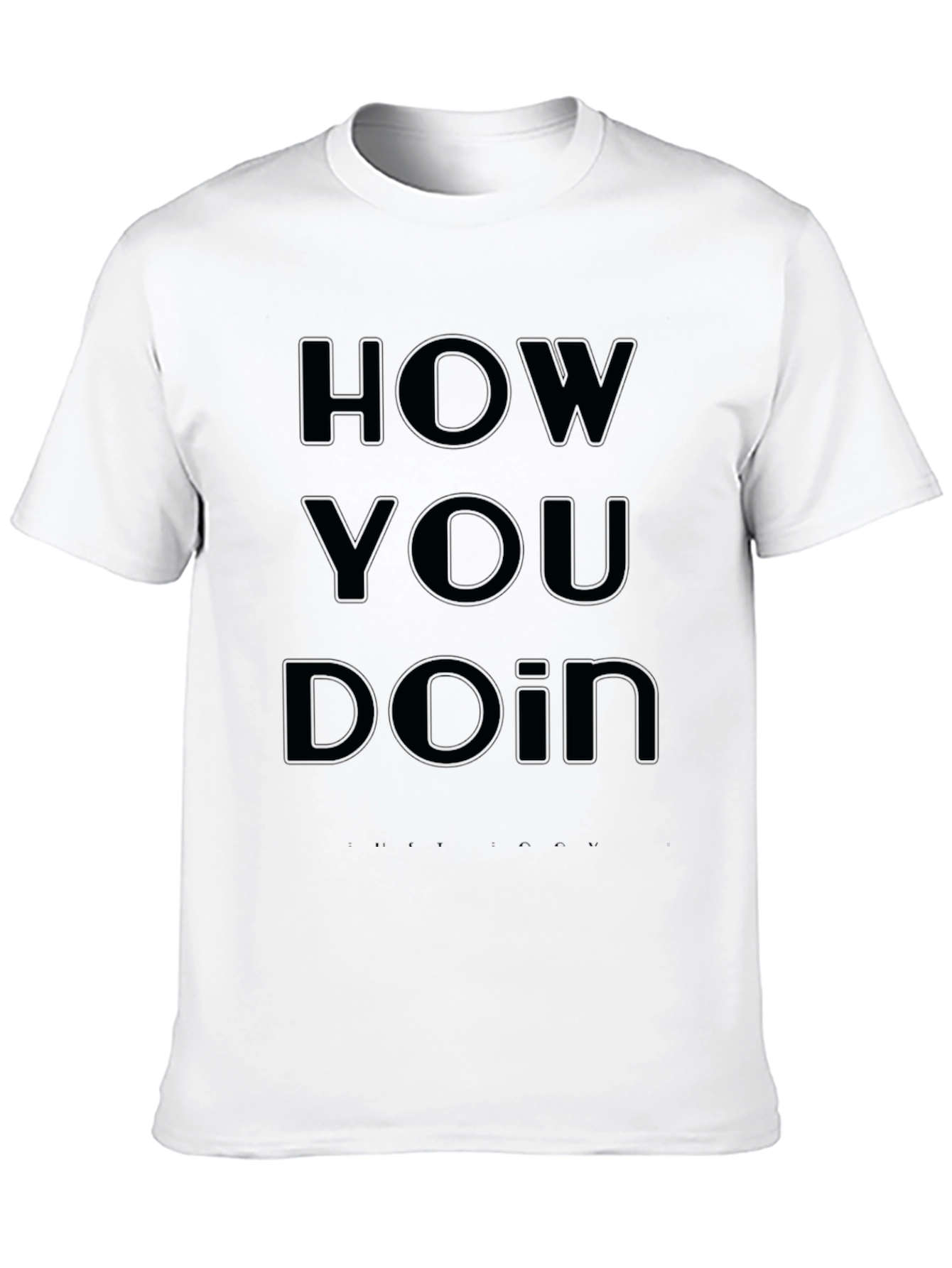 How You Doin? Black Graphic Tee