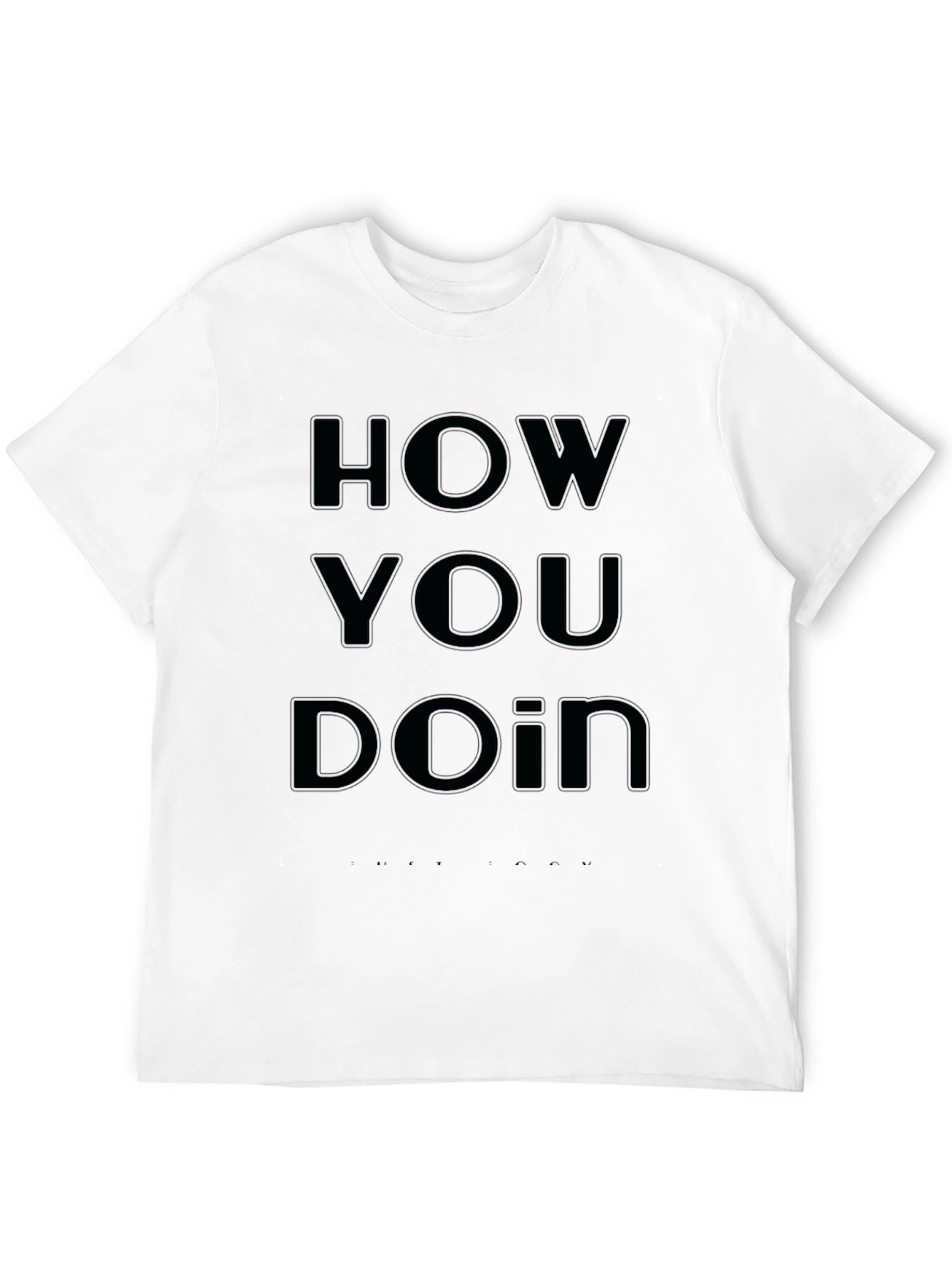 How You Doin? Black Graphic Tee