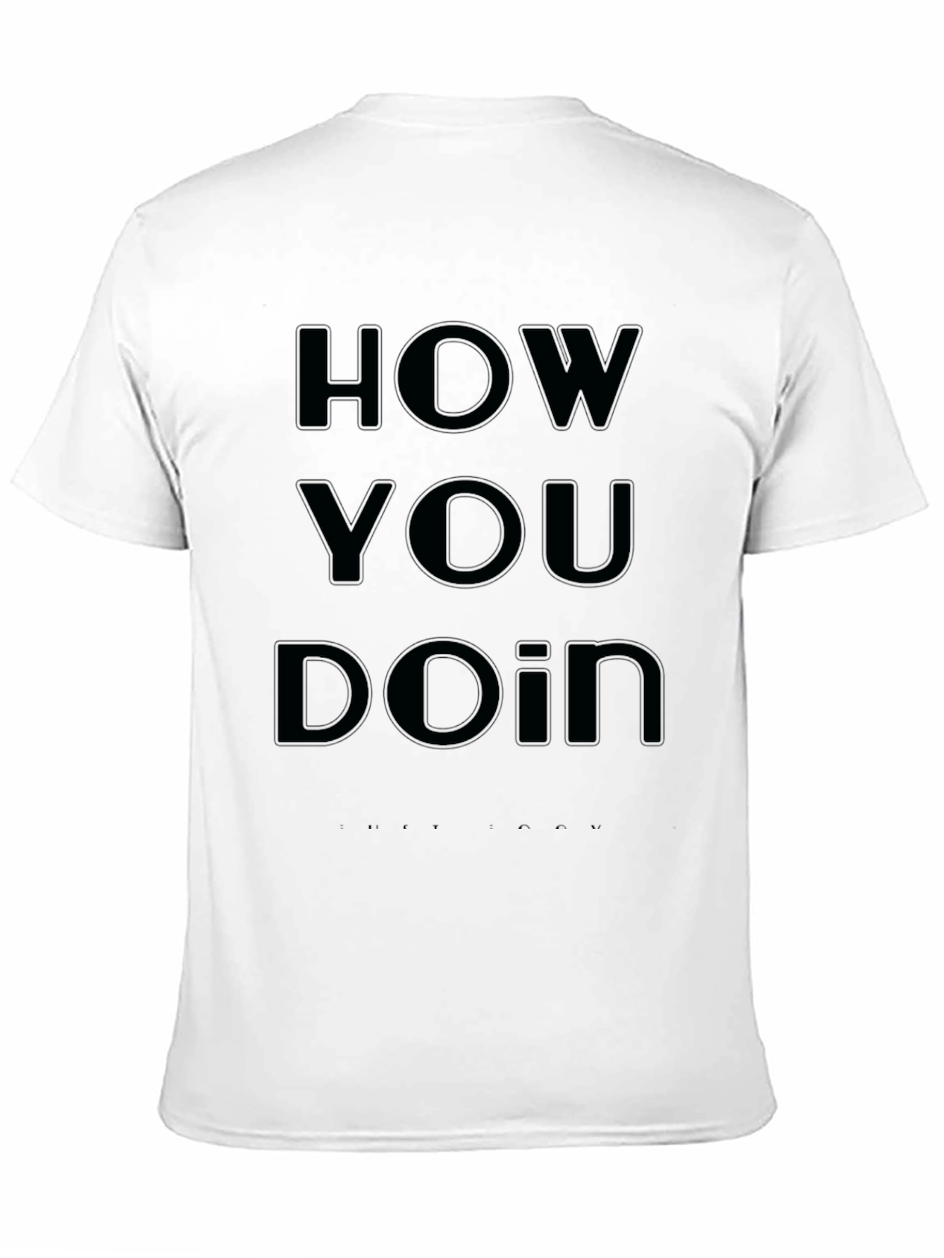 How You Doin? Black Graphic Tee