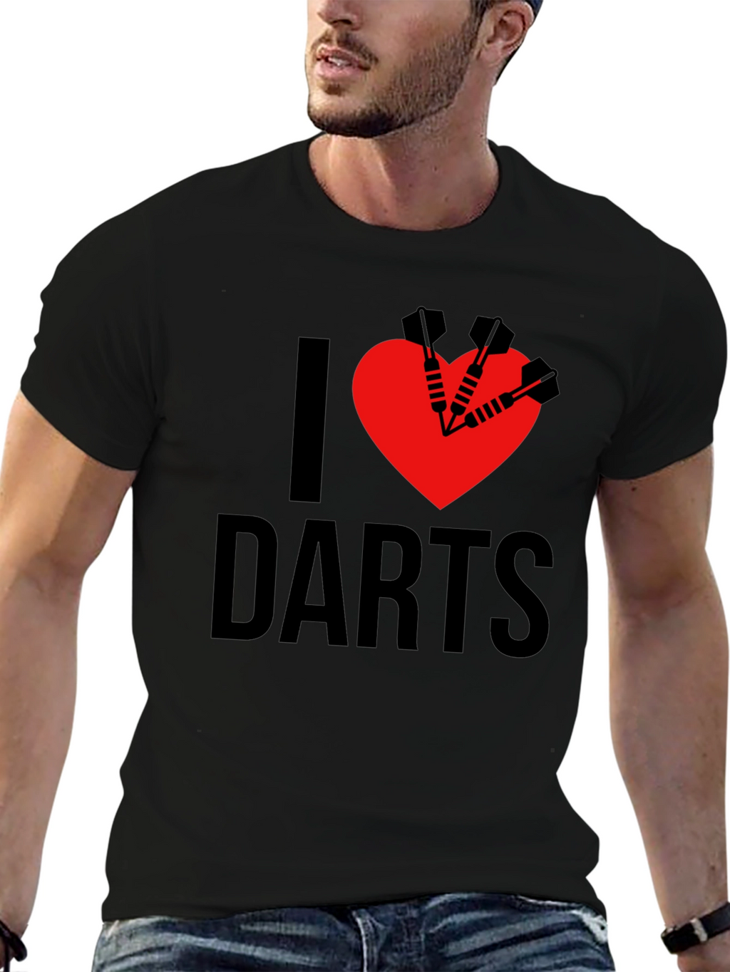 I Love Darts Graphic T-Shirt