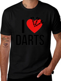 I Love Darts Graphic T-Shirt