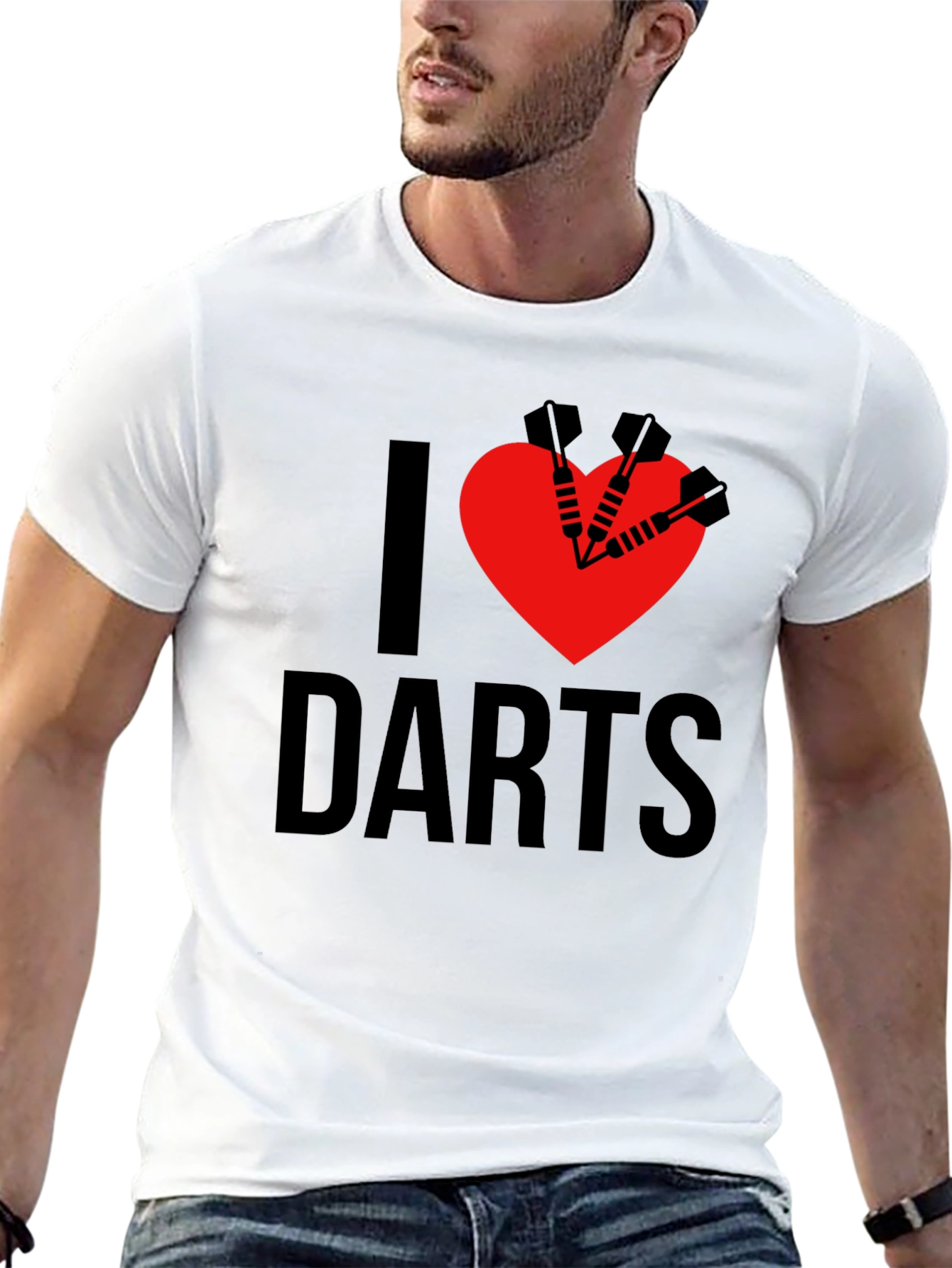 I Love Darts Graphic T-Shirt