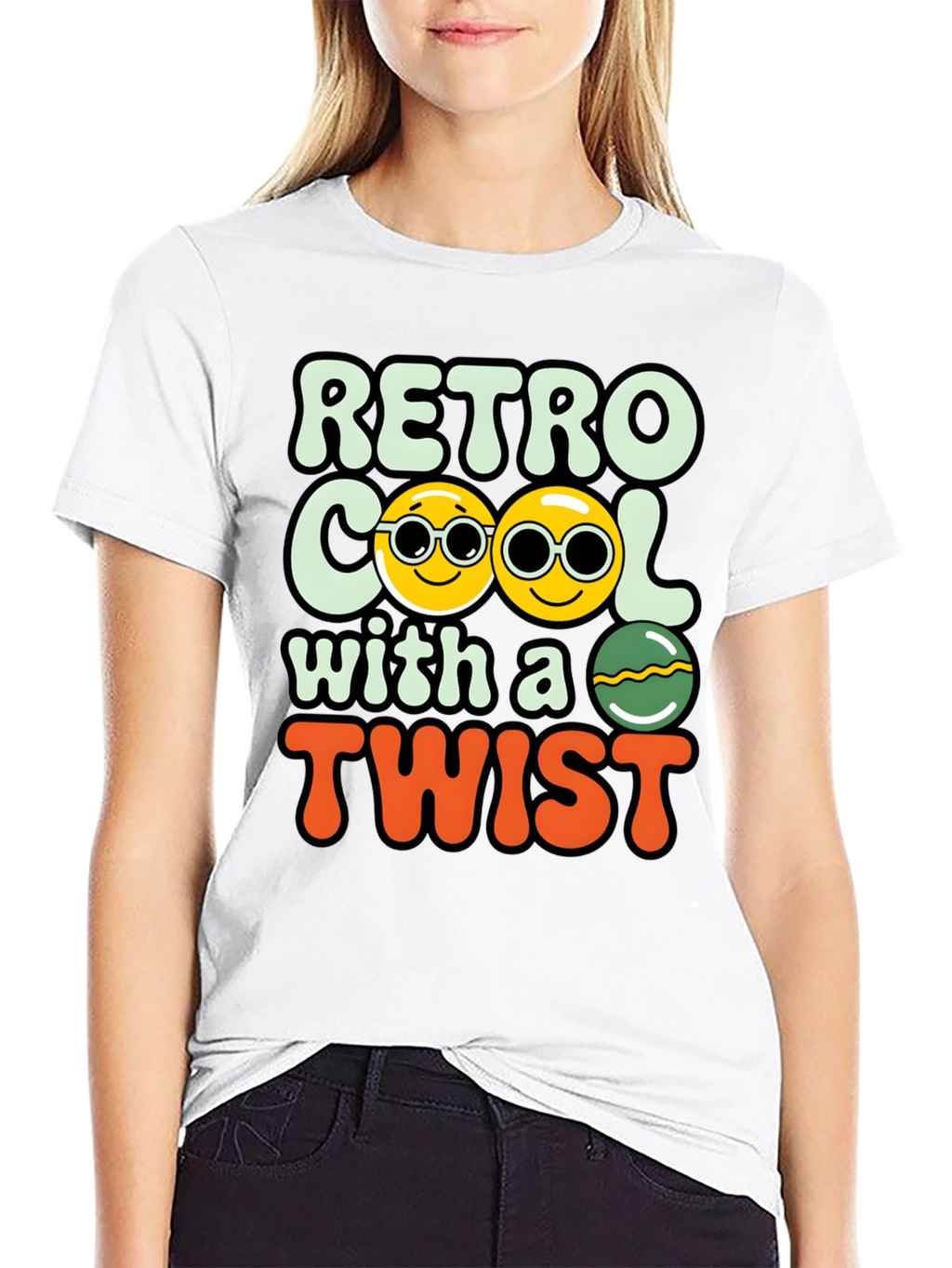 Retro Cool with a Twist Graphic Tee