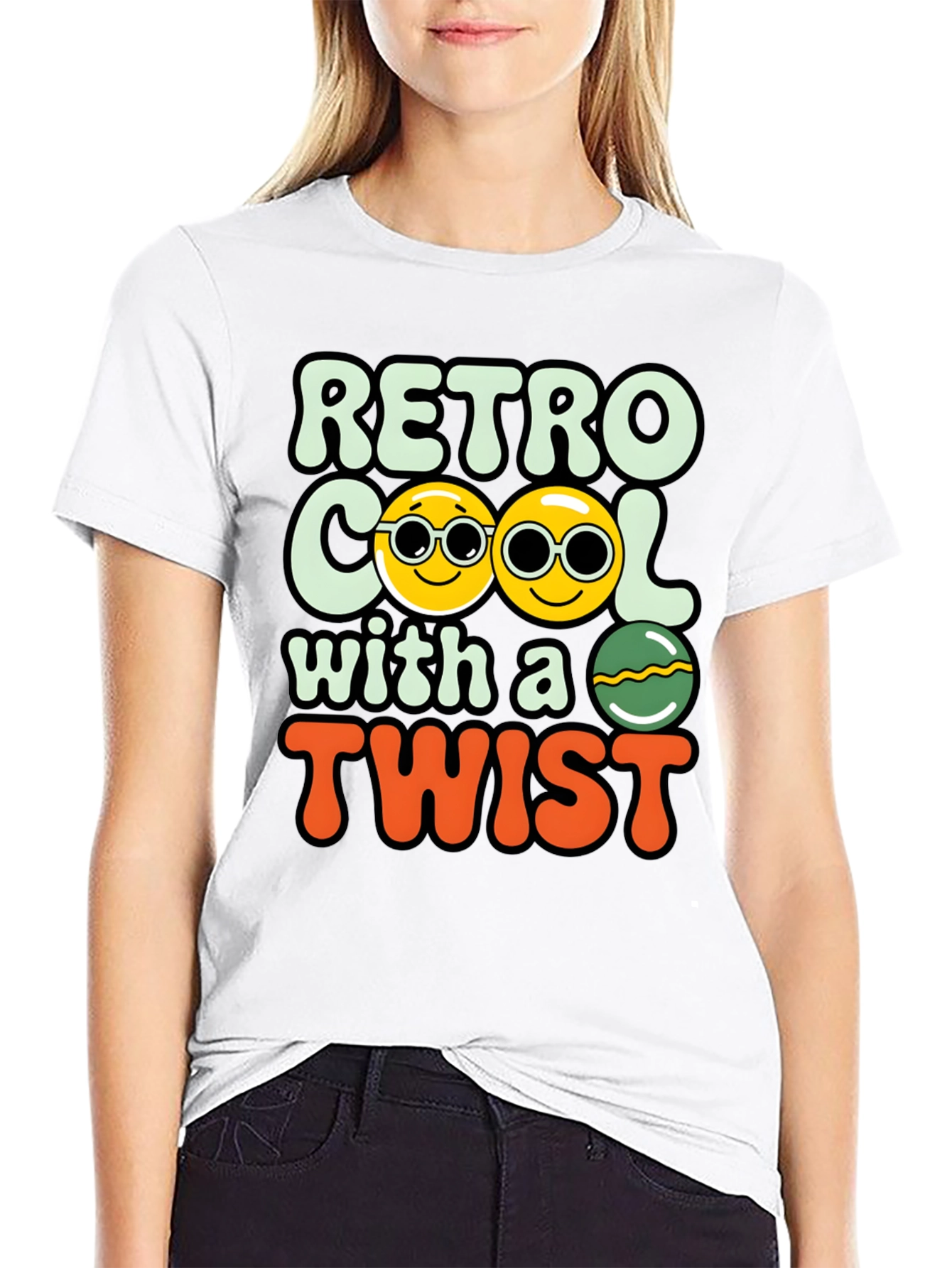 Retro Cool with a Twist Graphic Tee