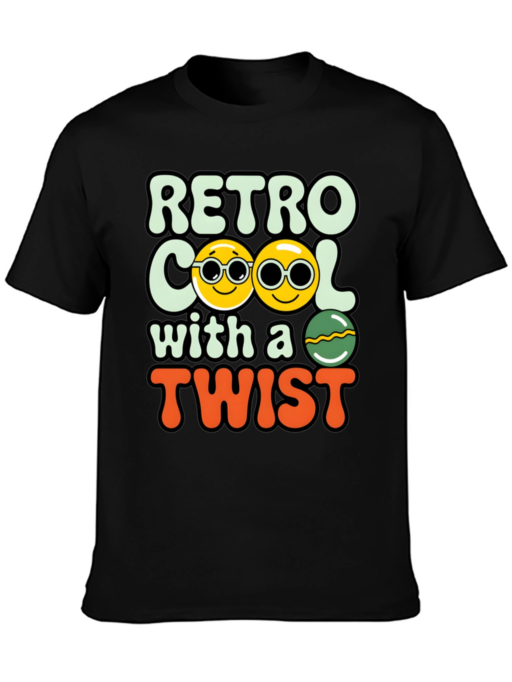 Retro Cool with a Twist Graphic Tee