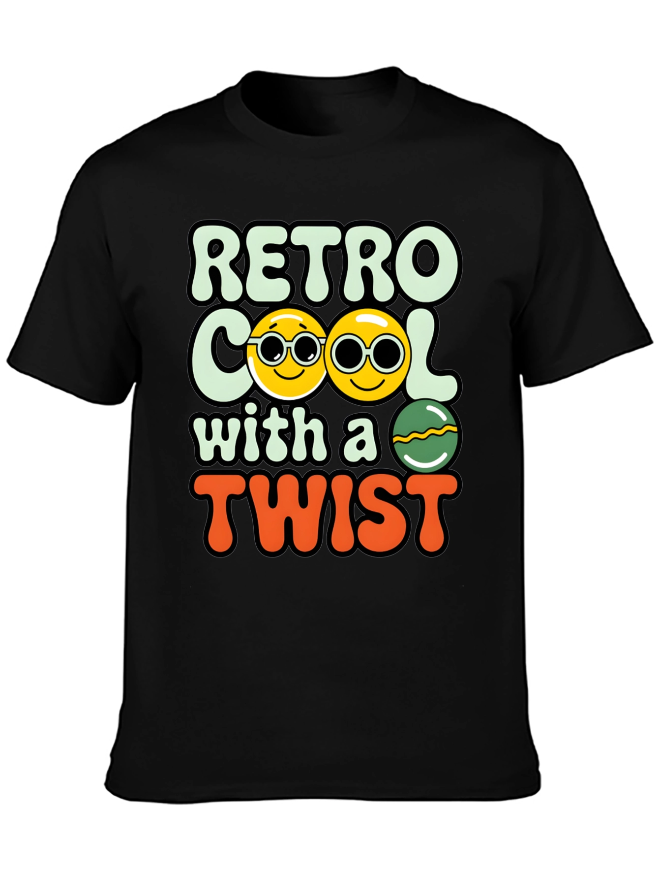 Retro Cool with a Twist Graphic Tee