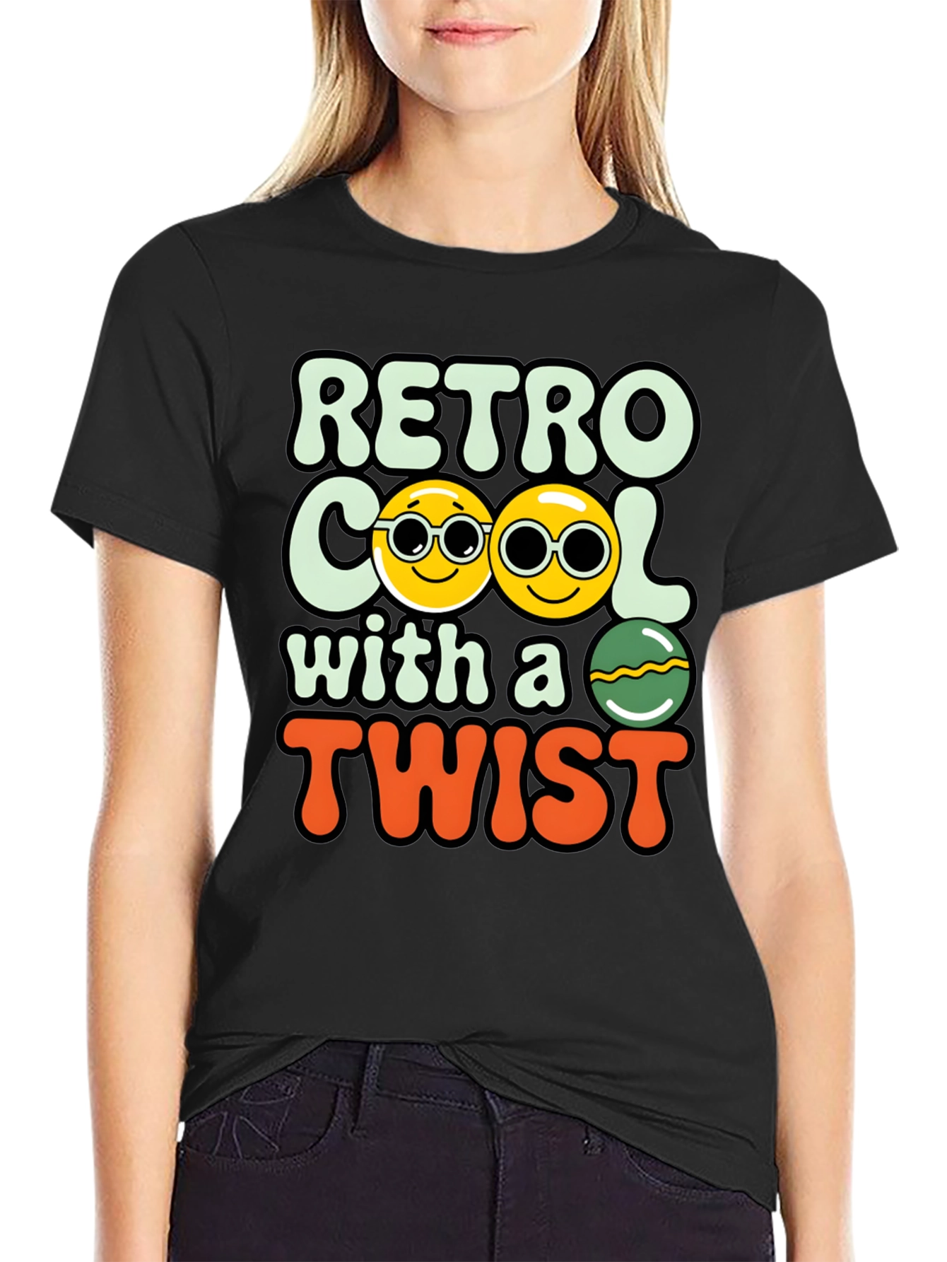 Retro Cool with a Twist Graphic Tee