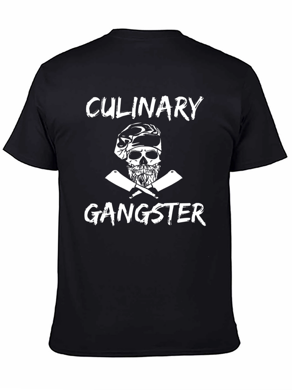 Culinary Gangster Graphic T-Shirt Black Cotton Tee