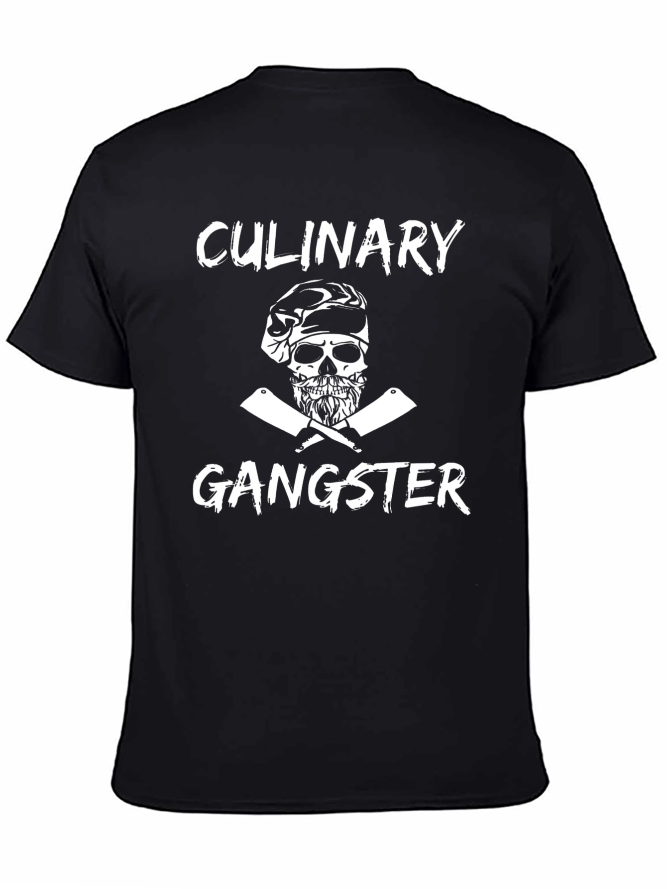 Culinary Gangster Graphic T-Shirt Black Cotton Tee