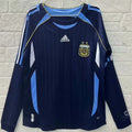 2006 Argentina Away Retro Long Sleeve Soccer Jersey Front