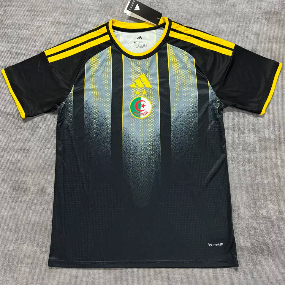 2025 Algeria Special Edition White Fans Soccer Jersey Detail 2