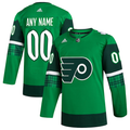 Men's Philadelphia Flyers Green Custom Player Game Jerseys