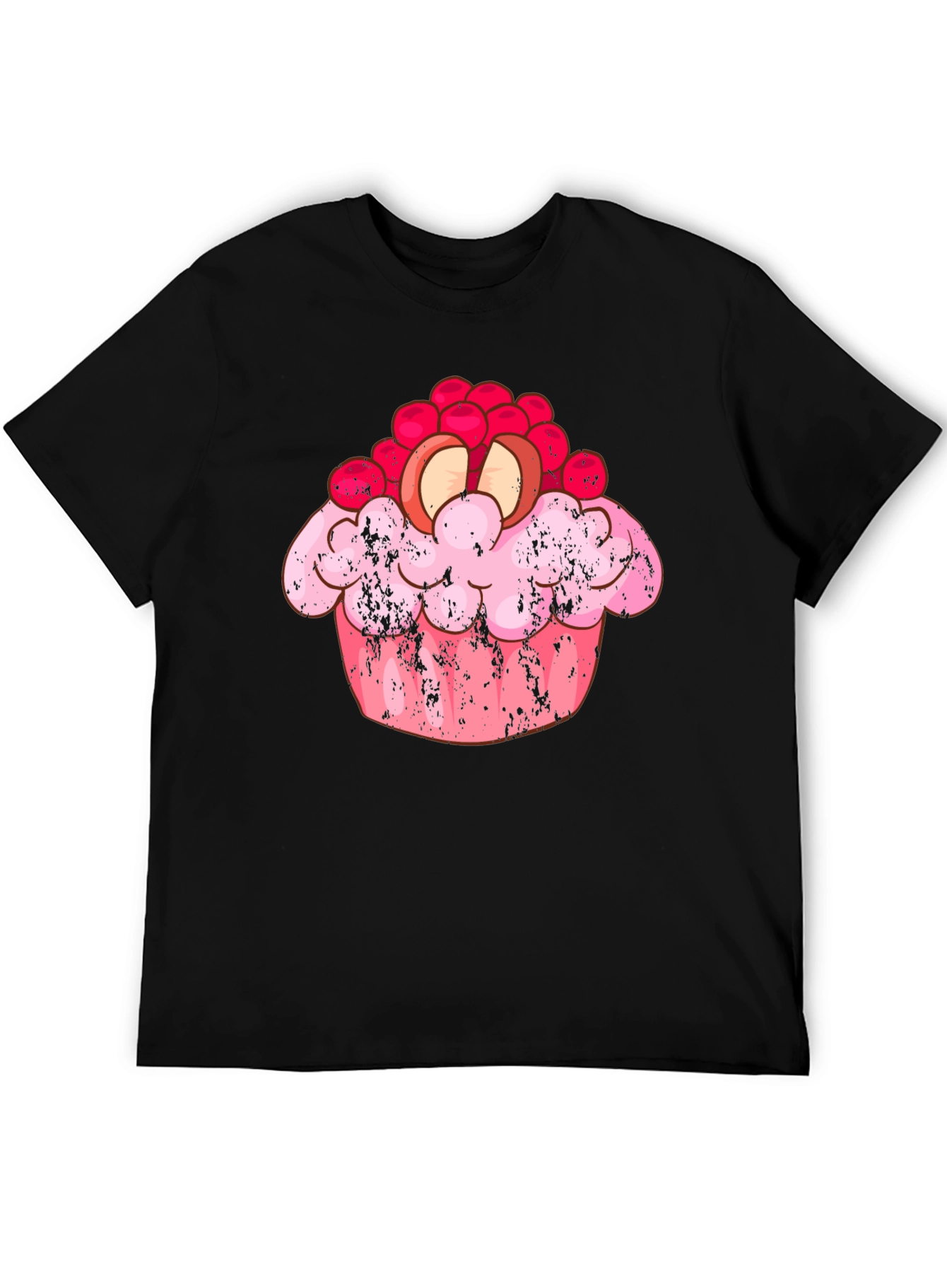 Cupcake Graphic Black T-Shirt