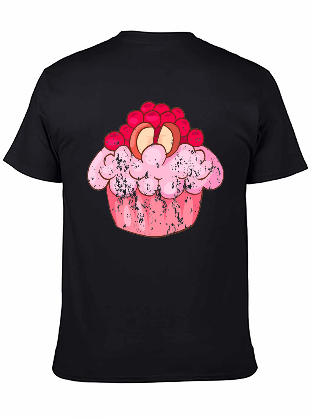 Cupcake Graphic Black T-Shirt