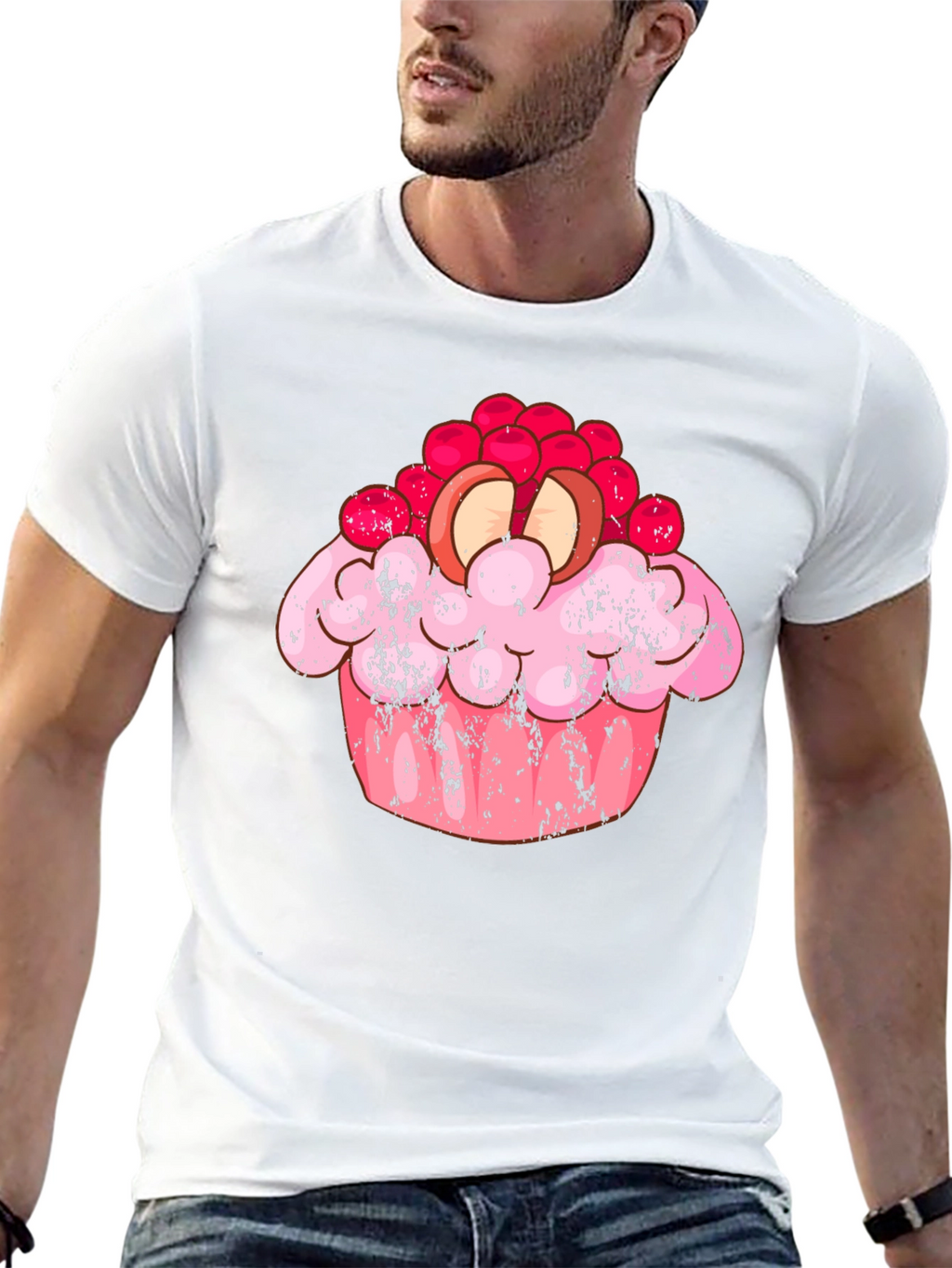 Cupcake Graphic Black T-Shirt